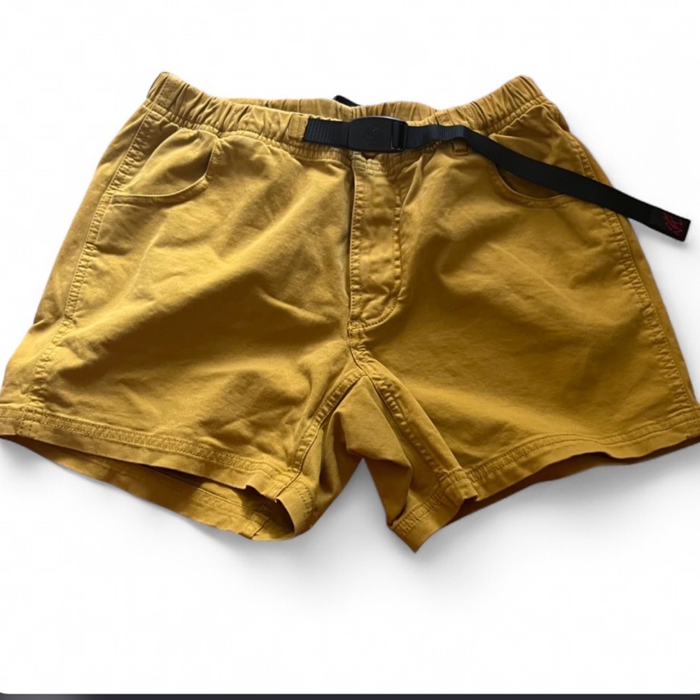 Gramicci Womens Small G Shorts Mustard Gorpcore Hiking Climbing